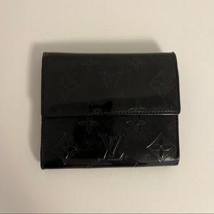 Louis Vuitton Black Monogram Vernis Bi-Fold Wallet